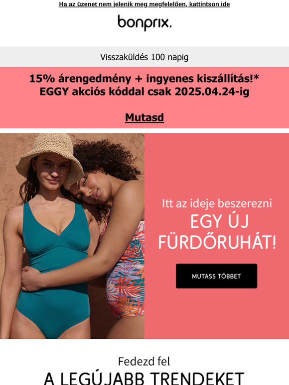 Fedezd fel a legdivatosabb fürdőruhákat
