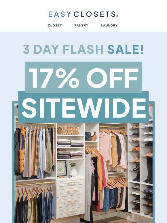 Hurry! 17% Off Everything – 3 Days Only