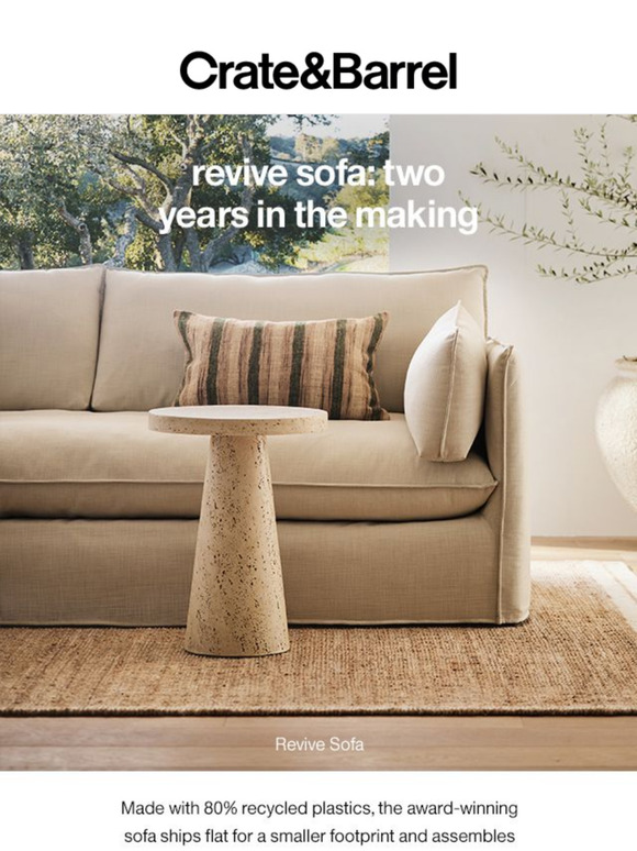 Meet our groundbreaking sofa designed to reduce environmental impact!