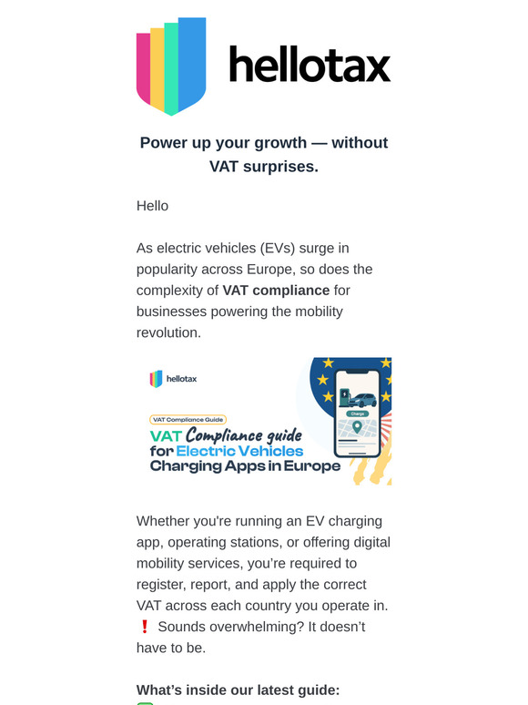 Stay Compliant: VAT Guide for EV Charging Apps in Europe