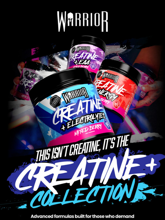 Creatine Just Evolved. Meet Warrior Creatine Plus!