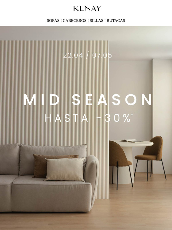 HASTA -30% DTO. 🏷️ Mid Season