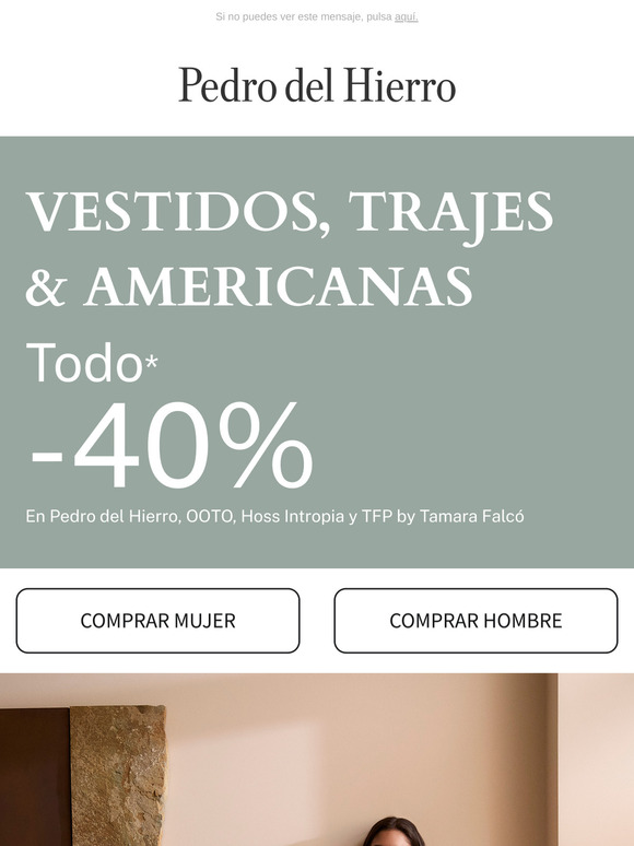 -40% en todos los vestidos, trajes y americanas