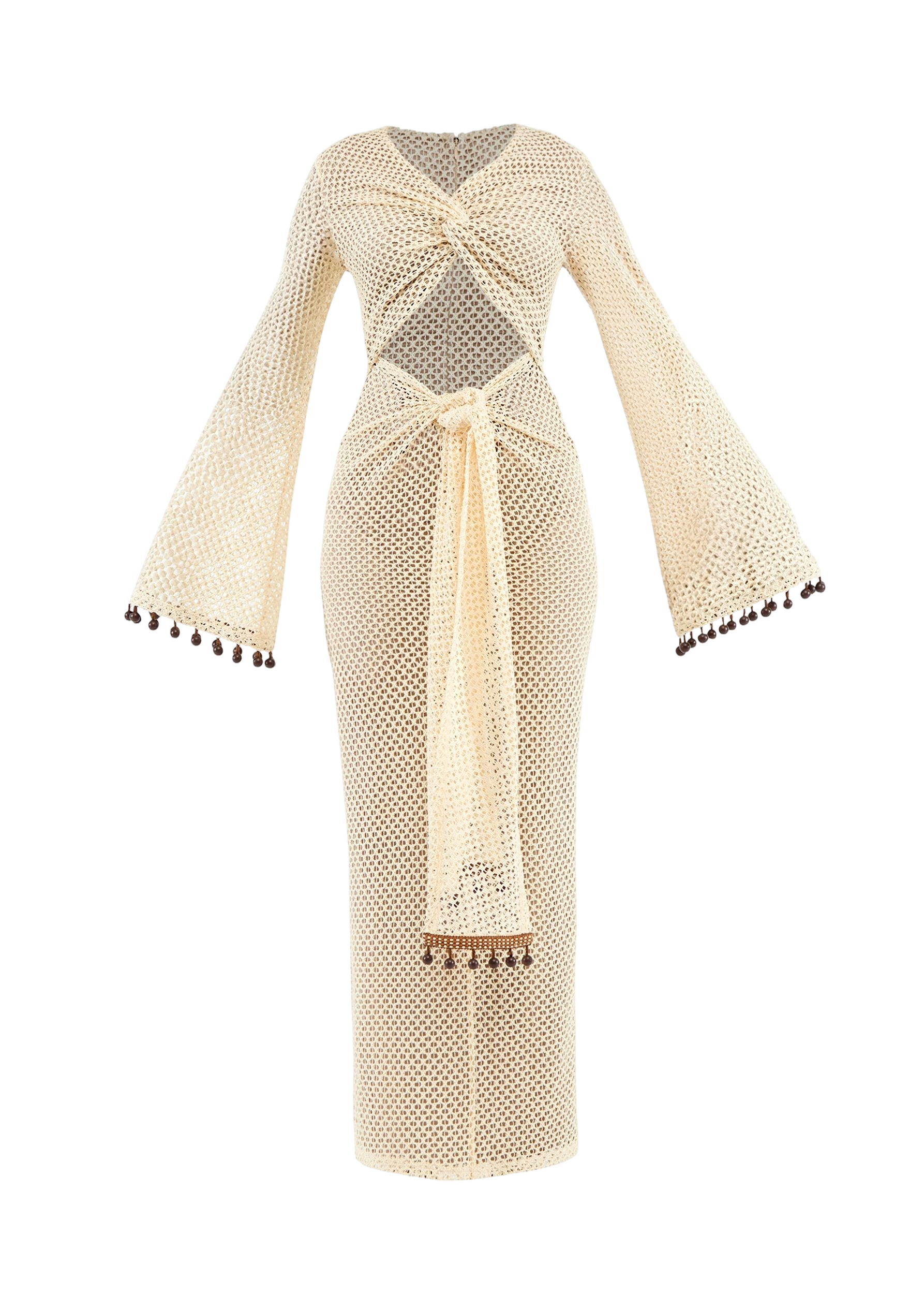Image of TERI CROCHET DRESS - CREAM