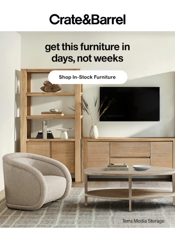 Furniture shipping as fast as 7 days →