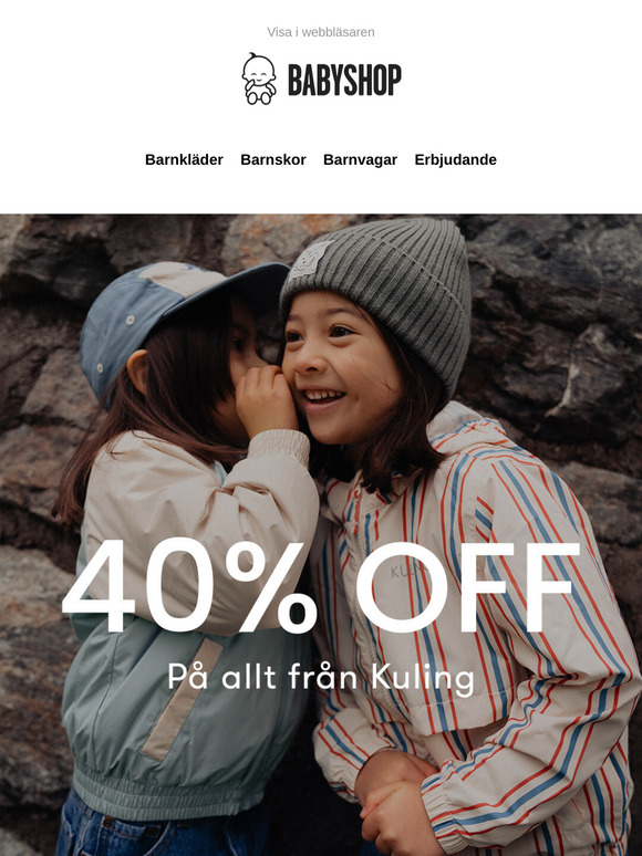 Förlängt erbjudande: 40% på ALLT från Kuling 🐘🍓