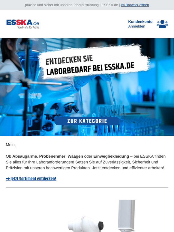 Perfekt ausgestattet – Ihr Laborbedarf aus einer Hand