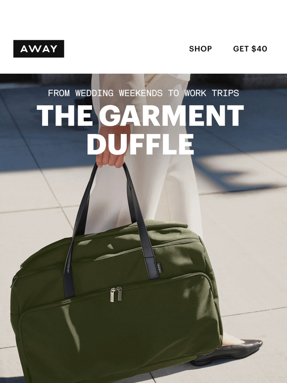 Just landed: The Garment Duffle