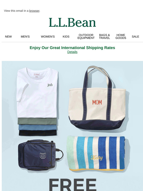 Surprise! FREE Monogramming!