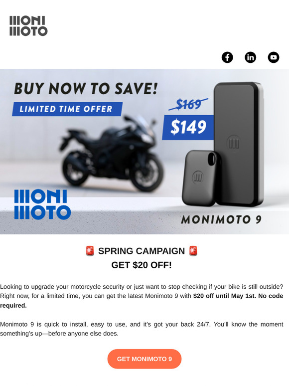 $20 Off Monimoto 9 - Ends May 1st ⏳