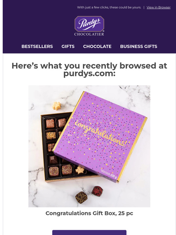 💜 Did you forget your Congratulations Gift Box, 25 pc?