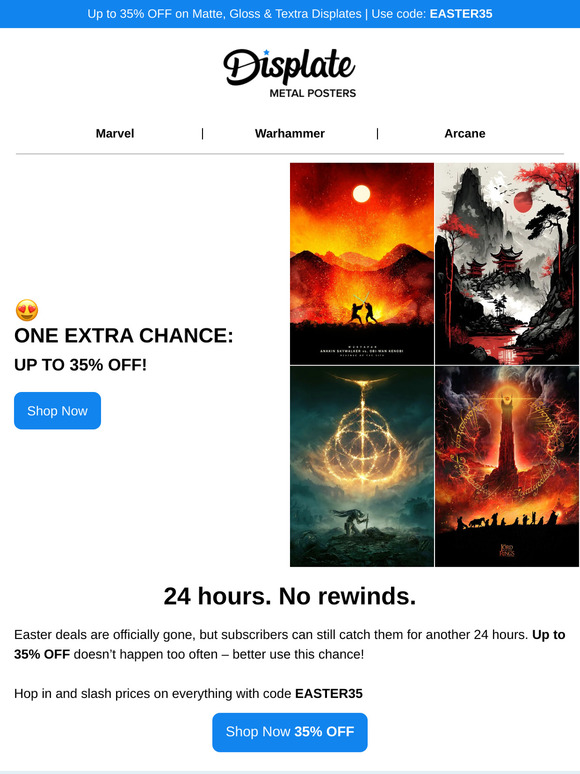 ⌛️One. More. Day. Up to 35% OFF!
