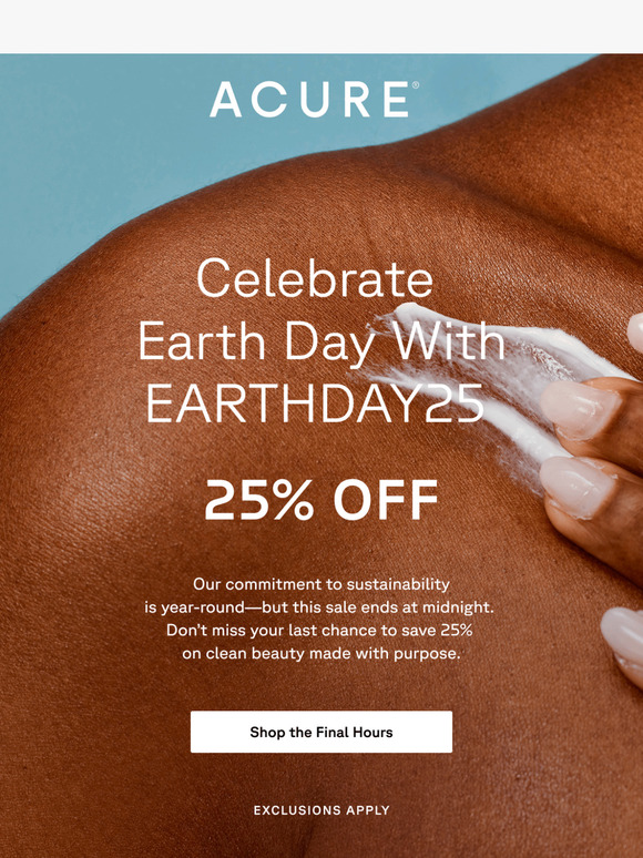 🌍 Earth Day Ends Tonight—Don’t Miss 25% Off
