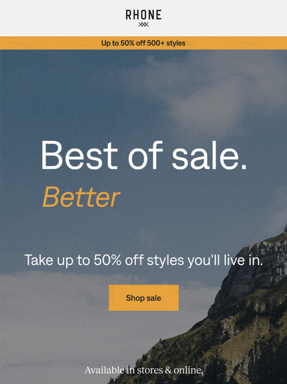 50% off: The best of our Spring Sale