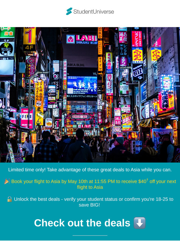 Save up to $104 off flights to Asia! 🤯