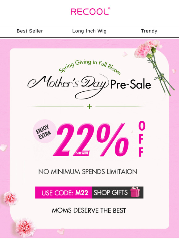 🏃‍♀Run! Mother's Day Pre Sale Starts Now.