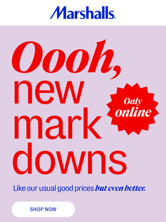 ONLINE NOW: new markdowns 🚨