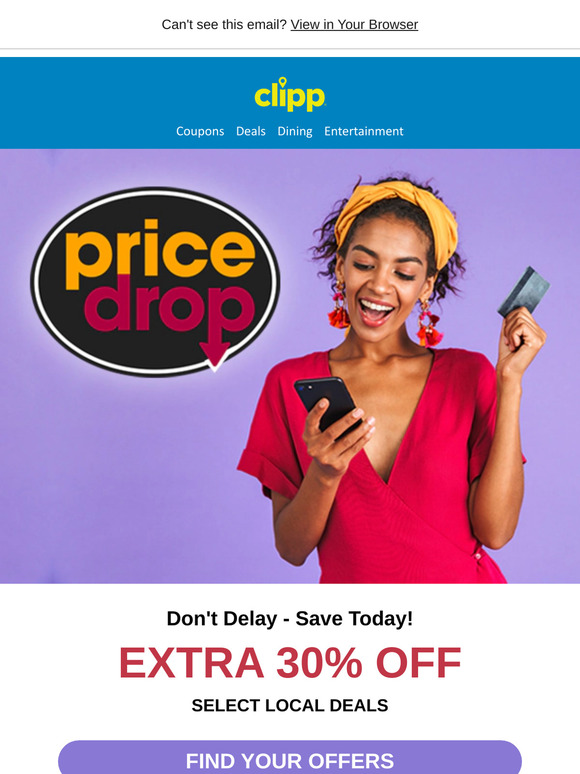 Make Way! 30% Off Price Drop Coming Through!