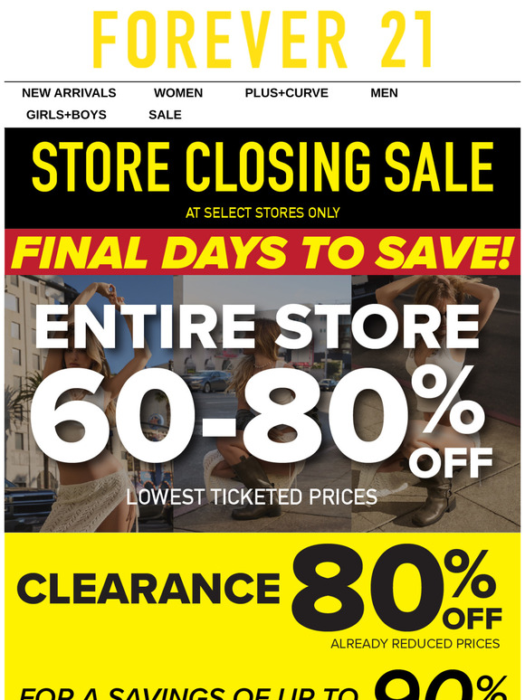 ⏰ Final Days to Save at Our Store Closing Sale!
