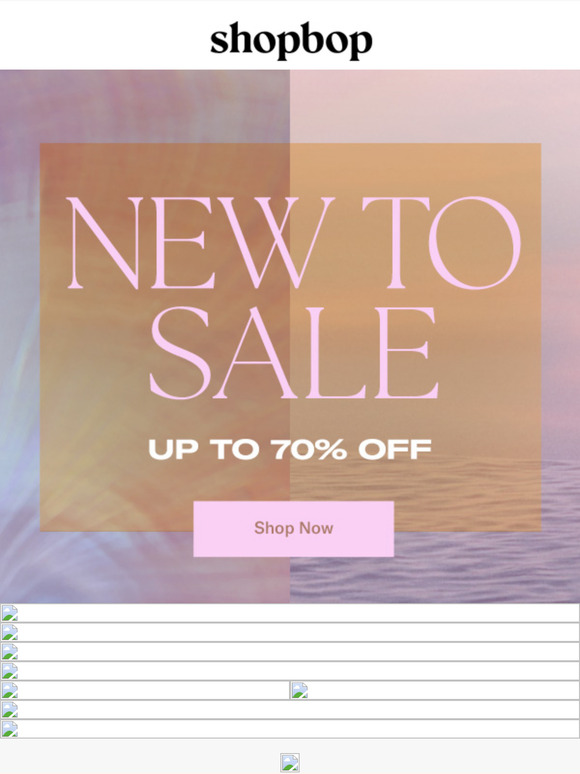 New to SALE: up to 70% off