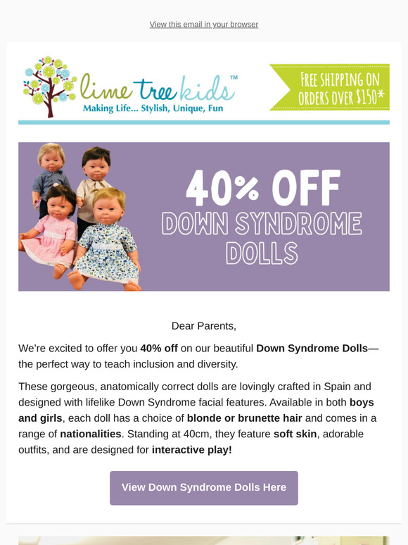 🌟 Celebrate Inclusion with 40% Off Down Syndrome Dolls! 🌟