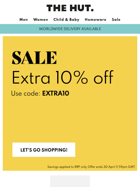Extra 10% off | Homeware sale