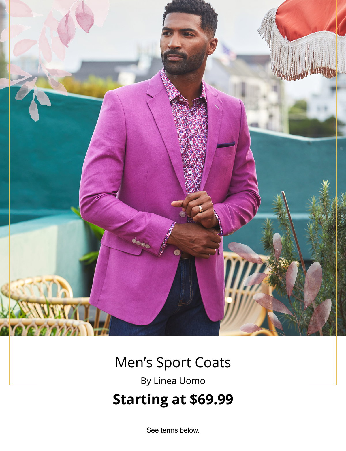 Men’s Sport Coats | By Linea Uomo | Starting at $69.99 | See terms below.