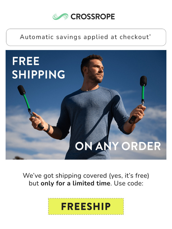 Shipping’s on us, for a limited time!
