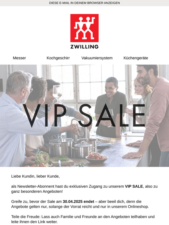 Exklusiver VIP Sale nur für dich