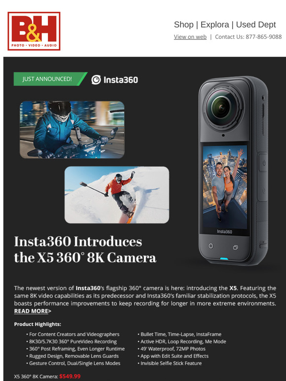 Insta360 Introduces the X5 360° 8K Camera - New York, be first in the world to grab our new camera! Grand Central Terminal, Apr 22 from 9am - 5pm