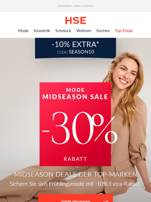 Bis -30% & -10% extra: Spring Styles im Midseason Sale