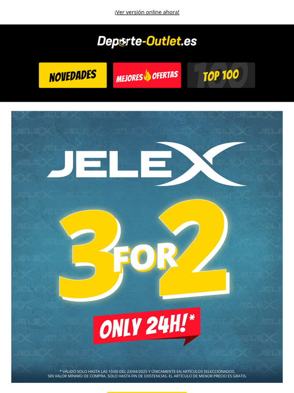 ¡JELEX 3 por 2! 💙 Solo 24h