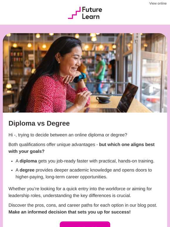 —, diploma or degree: which is right for you?