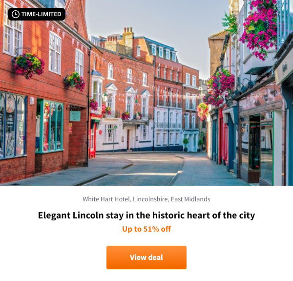 Elegant Lincoln stay in the historic heart of the city