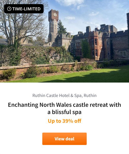 Enchanting North Wales castle retreat with a blissful spa