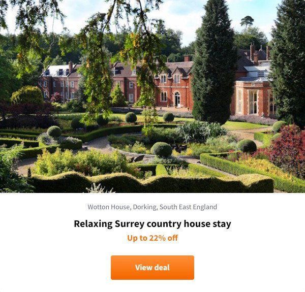 Relaxing Surrey country house stay