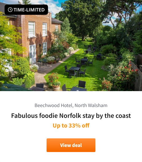 Fabulous foodie Norfolk stay by the coast