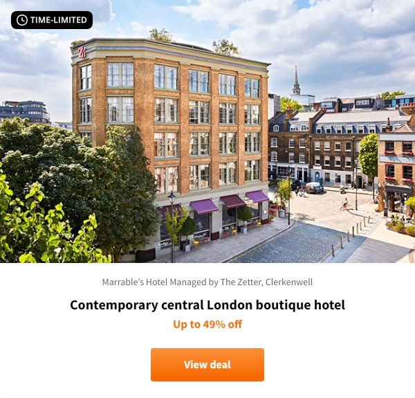 Contemporary central London boutique hotel