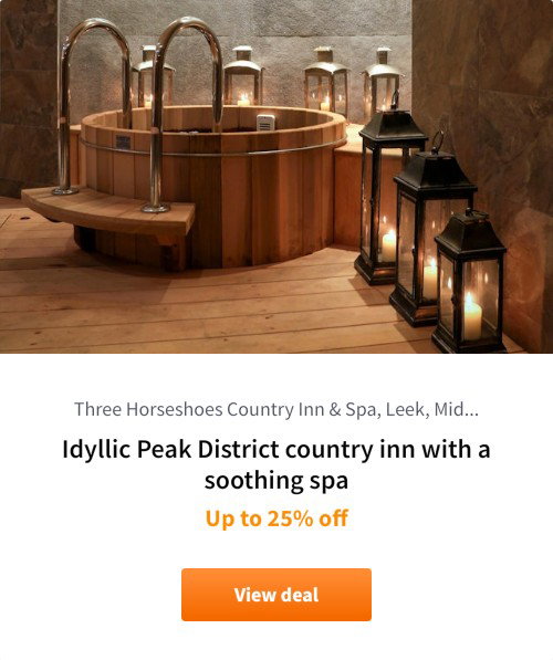 Idyllic Peak District country inn with a soothing spa