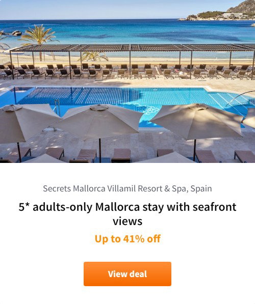 5* adults-only Mallorca stay with seafront views