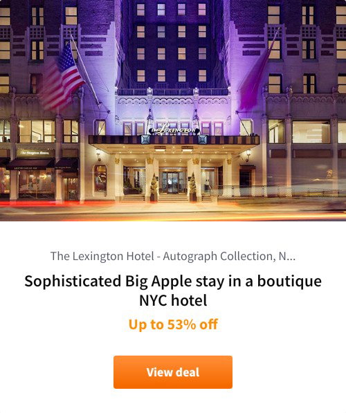 Sophisticated Big Apple stay in a boutique NYC hotel