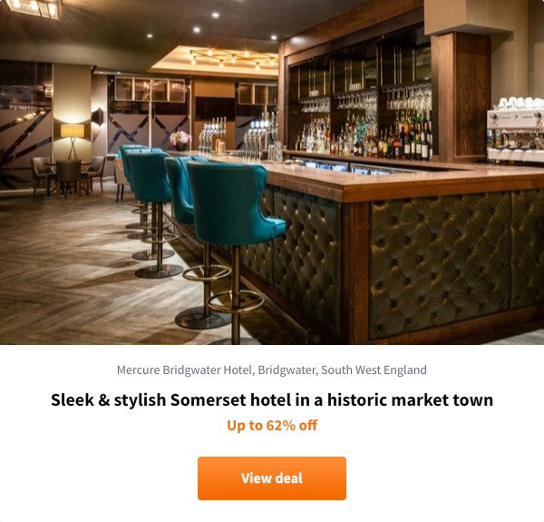 Sleek & stylish Somerset hotel in a historic market town
