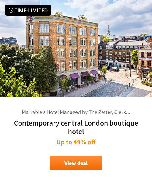 Contemporary central London boutique hotel