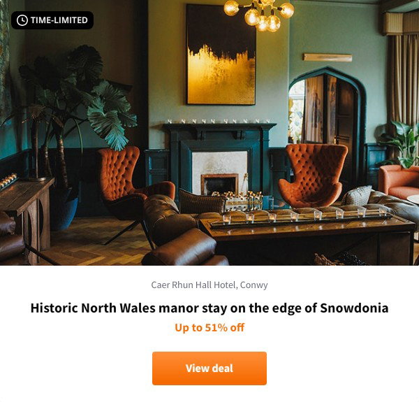 Historic North Wales manor stay on the edge of Snowdonia