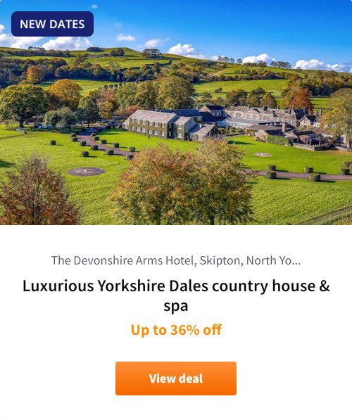 Luxurious Yorkshire Dales country house &amp; spa