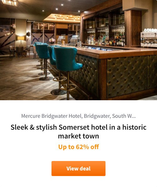 Sleek &amp; stylish Somerset hotel in a historic market town