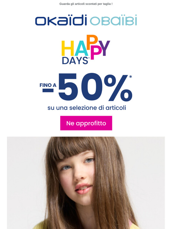 Fino al -50% su una selezione di prodotti !