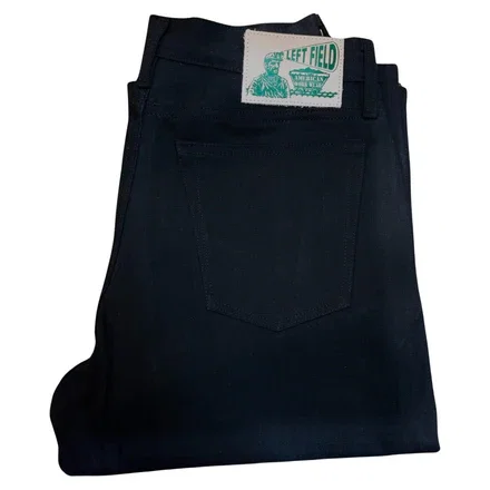 Smokestacks Black Maria Vidalia Mills 14 oz selvedge Sulphur Denim Wide Leg ** size up inch in the waist