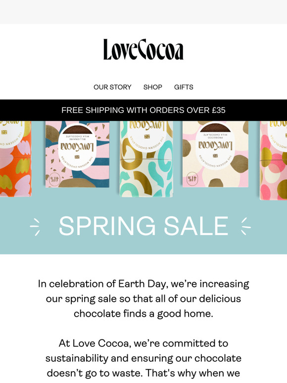 Spring Sale Now On 🍫
