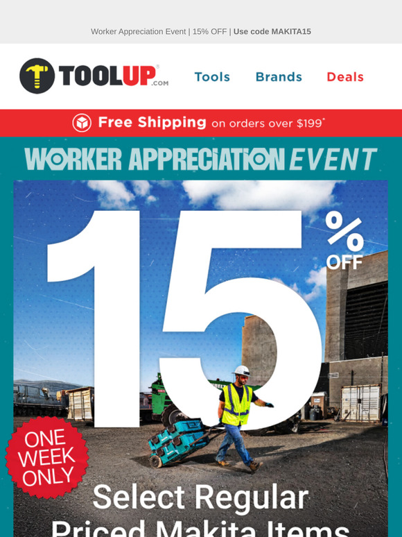Unlock 15% Off Makita Tools Now!